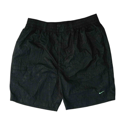 Black Animal Print Active Shorts