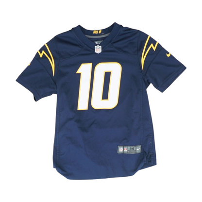 Boys' Navy Los Angeles Charger Short Sleeve Jersey
