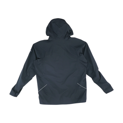 Black Solid Rain Jacket
