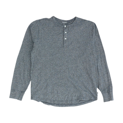 Gray Solid Henley T-Shirt