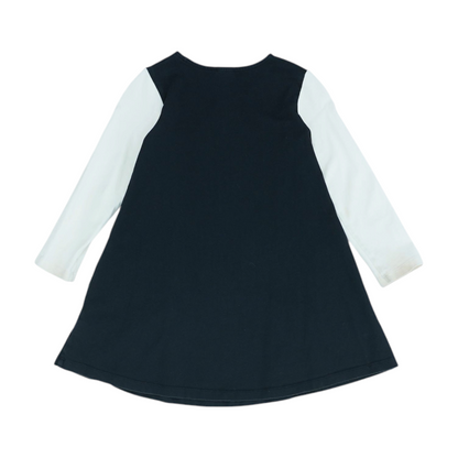 Black Color Block Dress