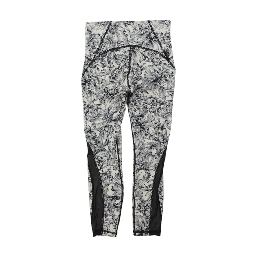 White Floral Active Leggings