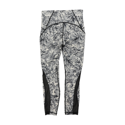 White Floral Active Leggings