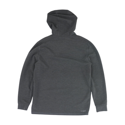 Gray Solid Hoodie Pullover