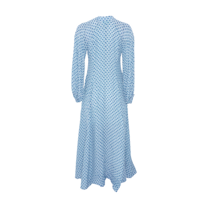 Blue Abstract Maxi Dress
