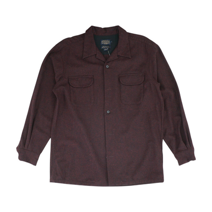Maroon Solid Flannel Button Down
