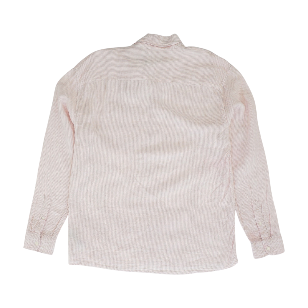 Pink Tall Striped Long Sleeve Button Down