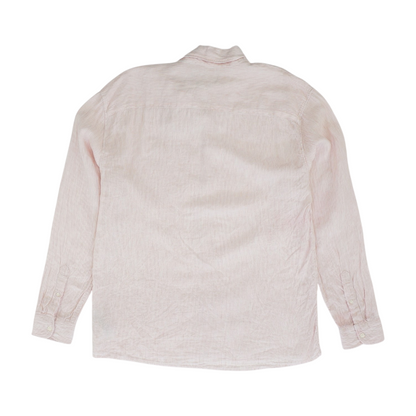 Pink Tall Striped Long Sleeve Button Down