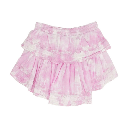 Pink Tie-Dye Mini Skirt