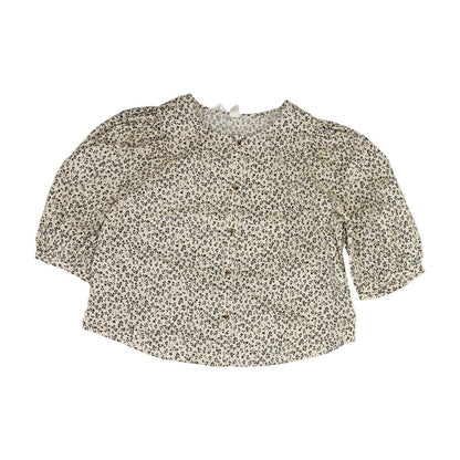 Beige Floral Blouse