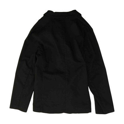 Black Plus Size Solid Blazer