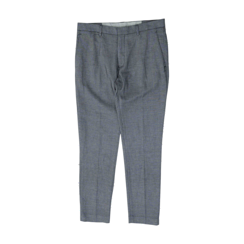 Blue Abstract Regular Pants
