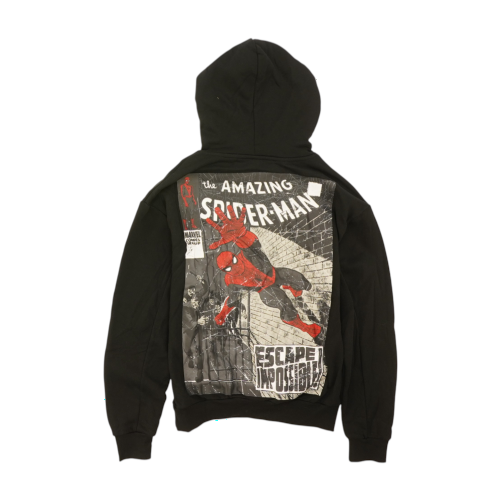 Black Solid Hoodie Pullover
