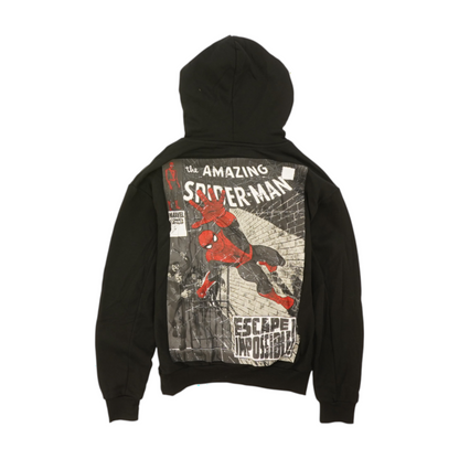 Black Solid Hoodie Pullover