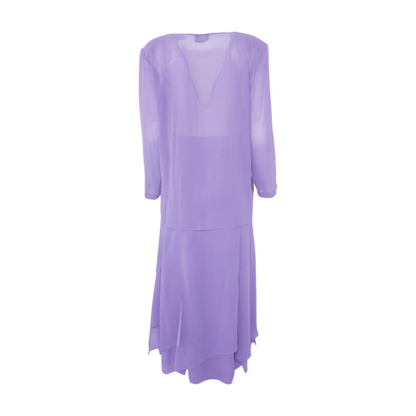 Purple Plus Solid Skirt Set