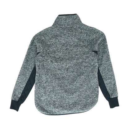 Gray Abstract 1/4 Zip Pullover