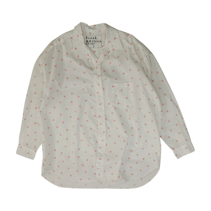 White Hearts Button Down