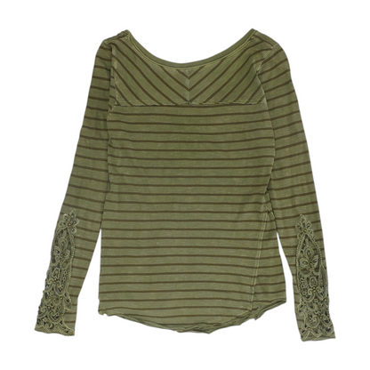 Olive Striped Blouse