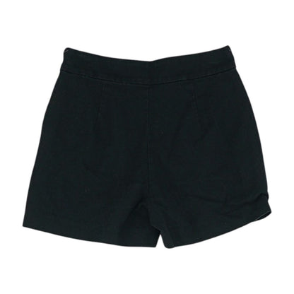 Black Solid Shorts