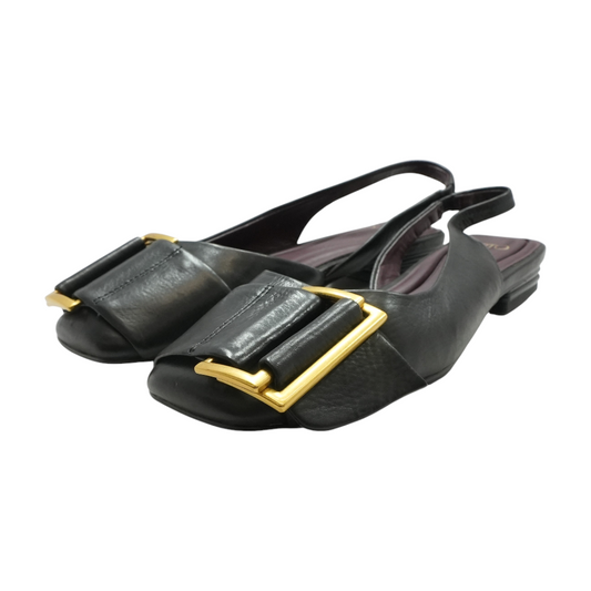 Black Slip-On Flats