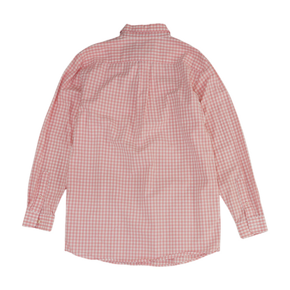 Pink Check Long Sleeve Button Down