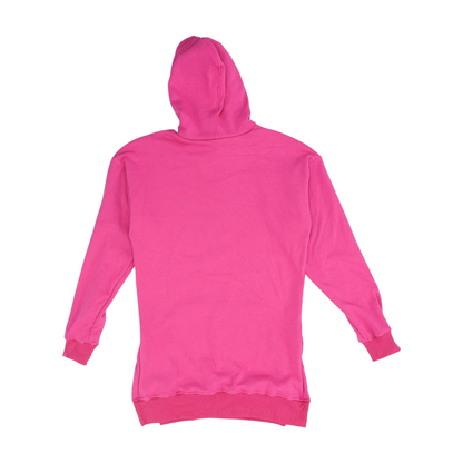 Magenta Solid Hoodie Pullover