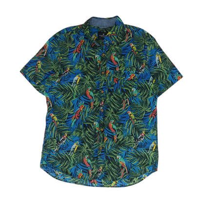 Multi Tropical Short Sleeve Button Down