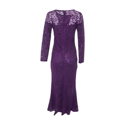 Purple Floral Maxi Dress
