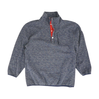 Navy Solid 1/4 Zip Pullover