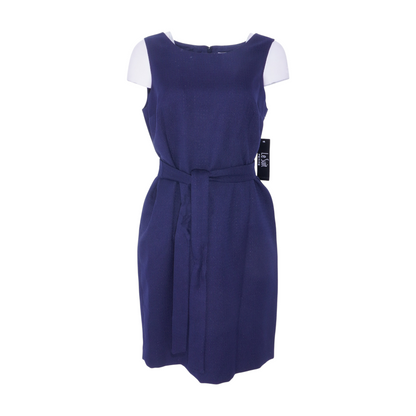 Navy Petite Midi Dress