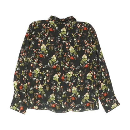 Black Floral Blouse