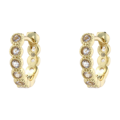 Gorjana Costume Cubic Zirconia Hoop Earrings – Image 1
