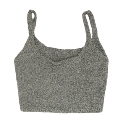 Gray Plus Solid Pajama Top