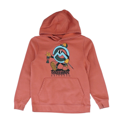 Red Graphic Hoodie Pullover