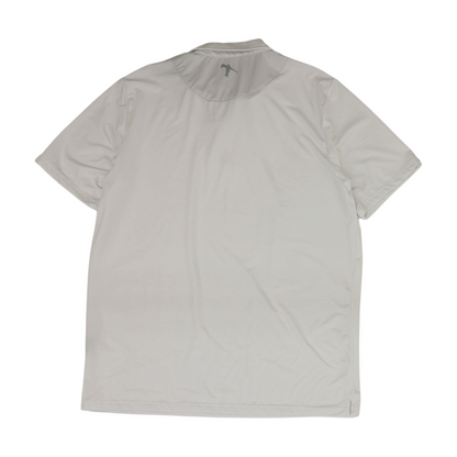 White Solid Short Sleeve Polo