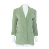 Green Solid Blazer