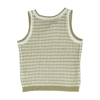 Green Abstract Pullover Sweater