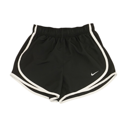 Black Solid Active Shorts