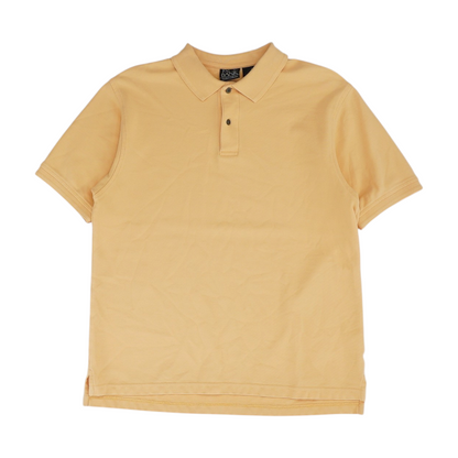 Peach Solid Short Sleeve Polo