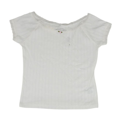White Knit Top