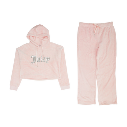 Pink Solid Pajama Set