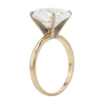 4 ctw 14K Yellow Gold Lab Grown Diamond Engagement Ring – Image 5