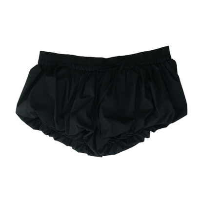 Black Solid Active Shorts
