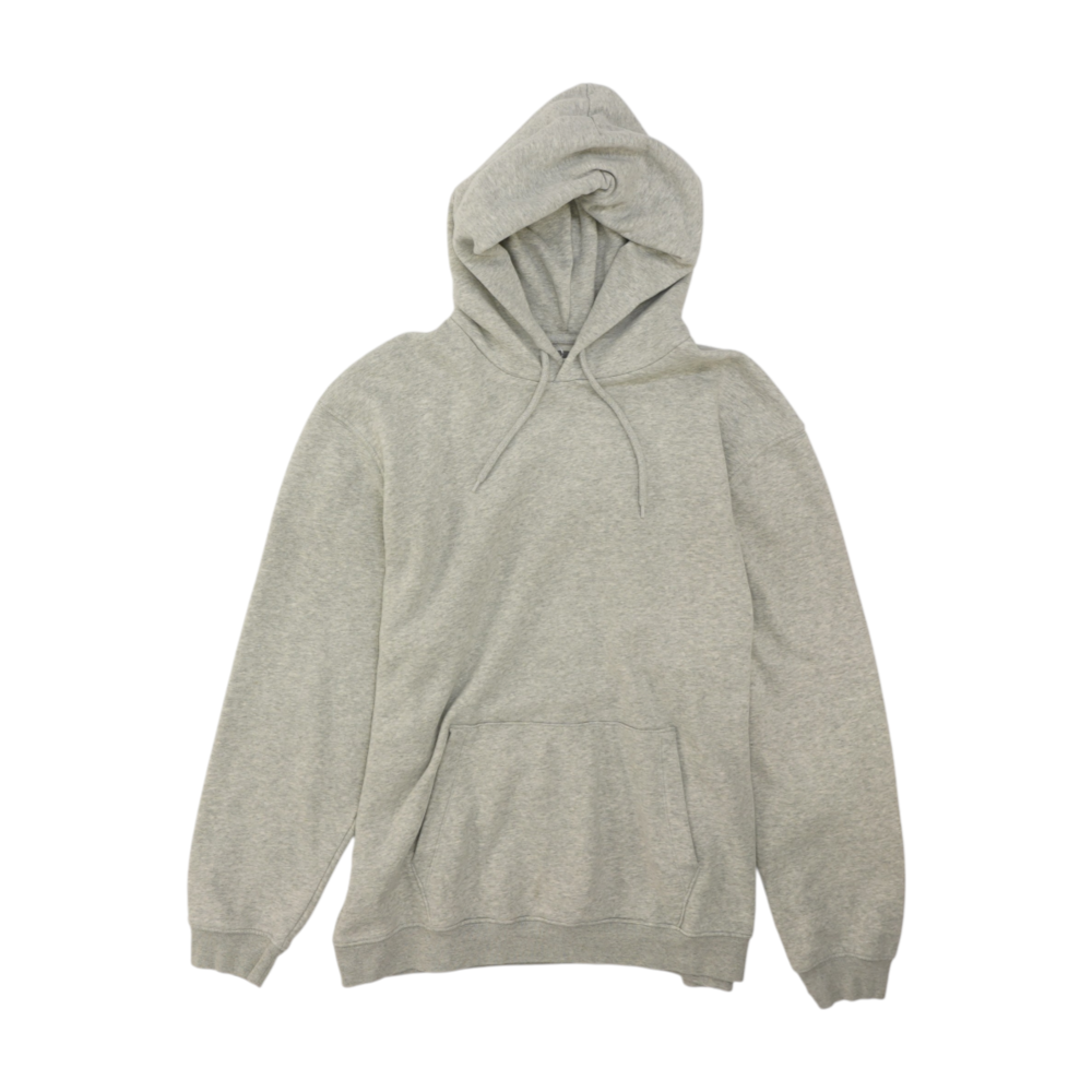 Gray Solid Hoodie Pullover
