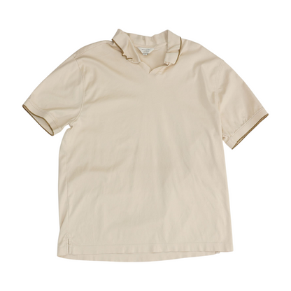 Tan Solid Short Sleeve Polo