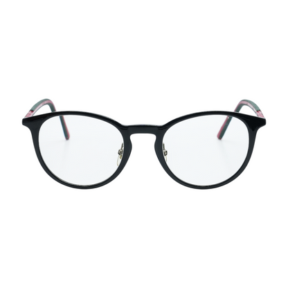 Black GG 1106/F Round Prescription Eyewear