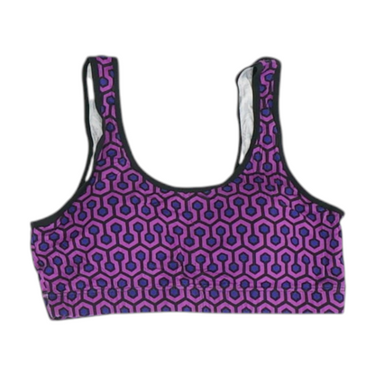 Purple Print Sports Bra