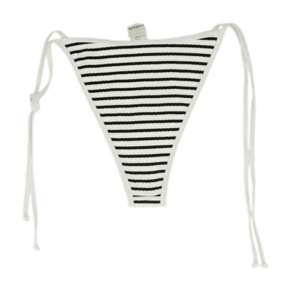 White Striped Swim Bottom