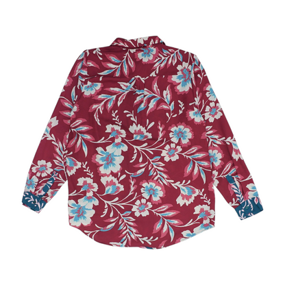 Red Floral Button Down