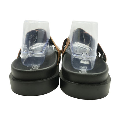 Brown Casual Slide Sandals